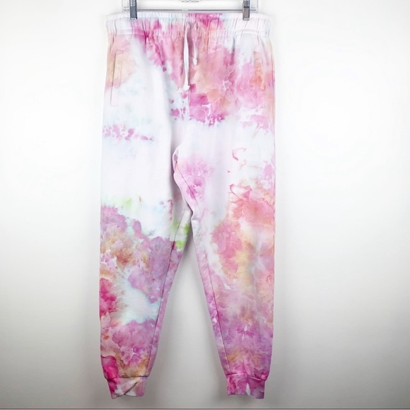 oscilatey Pants - The Sundrip Tie Dye Joggers in Hibiscus